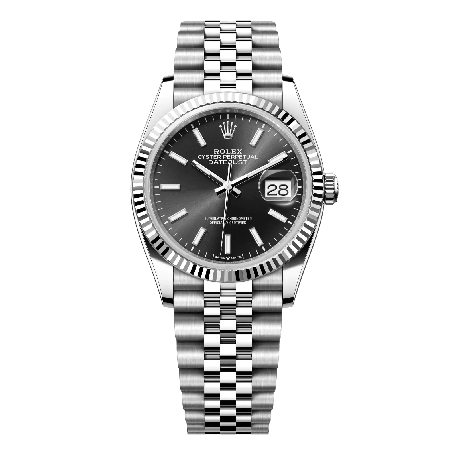 Rolex Datejust 36 Black Dial Jubilee Bracelet 126234-0015