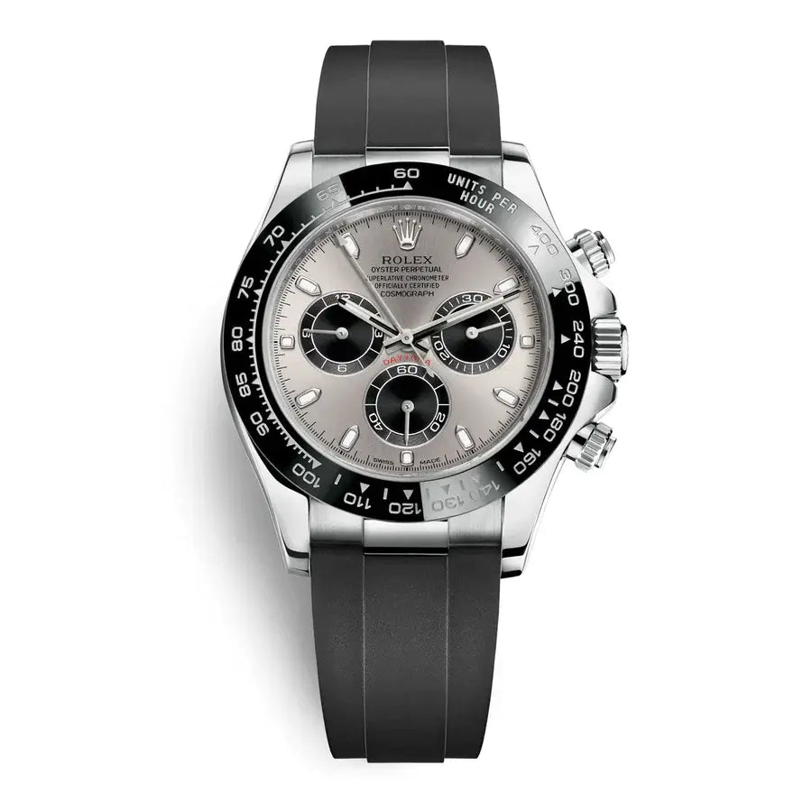 Rolex Daytona White Gold Steel Dial Oysterflex Strap116519ln-0027 Replica
